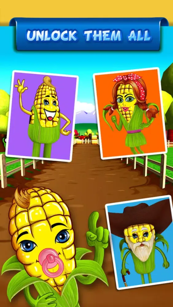 Ảnh chụp màn hình của ``Baby Corn Run 3D Farm Race - Real Vegetable Endless Runner Dash Racing Free by Top Crazy Games