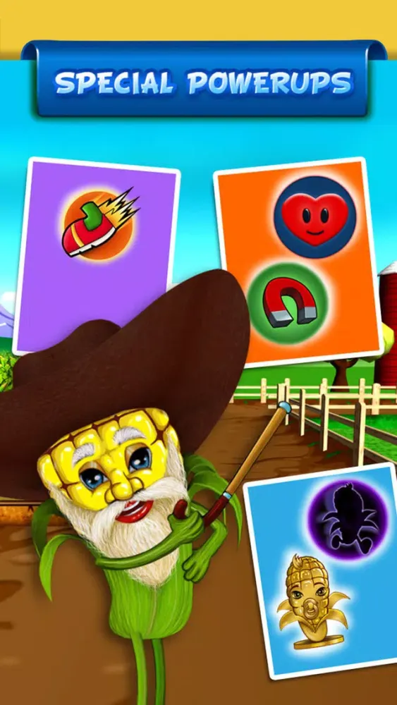 Ảnh chụp màn hình của ``Baby Corn Run 3D Farm Race - Real Vegetable Endless Runner Dash Racing Free by Top Crazy Games