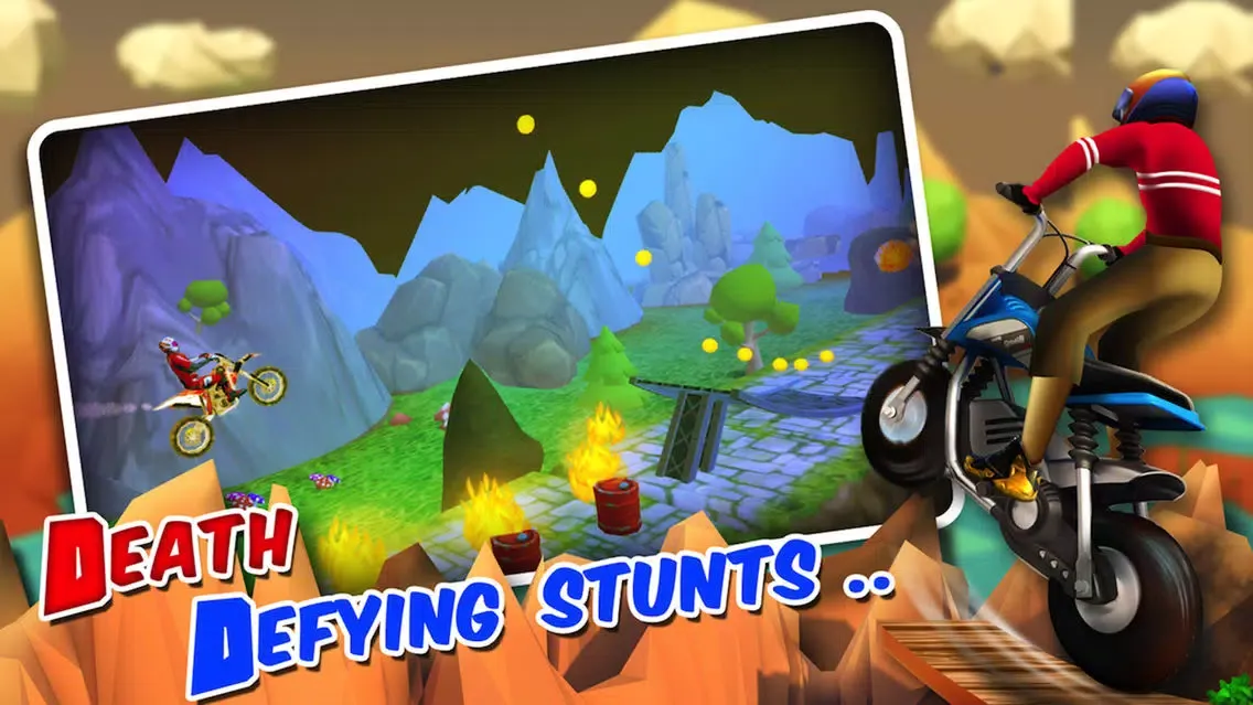 Скриншоты Action Bike Stunt Rider Racing - Real Test Driving Game