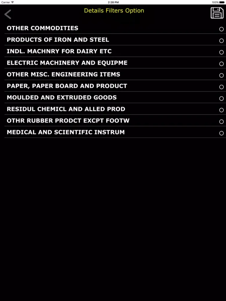 Capturas de pantalla de EXIM Analytics iPad 