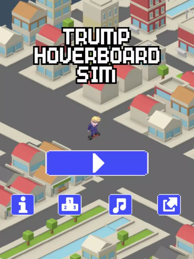 Screenshot di Trump Hoverboard Sim - Mannequin Race Challenge iPad 