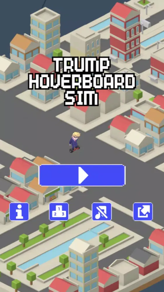 Screenshot di Trump Hoverboard Sim - Mannequin Race Challenge