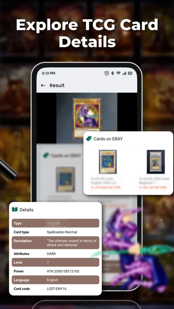 Capturas de tela do TCG Card Scanner - MTG Value
