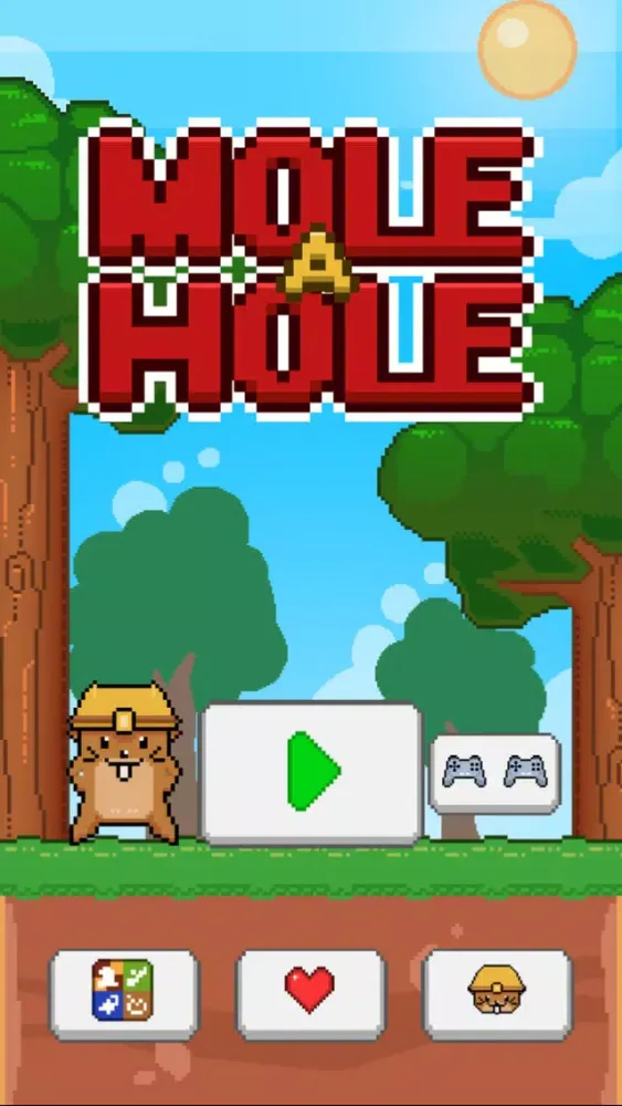 Capturas de tela do ``Action Mole a Hole FREE GAME