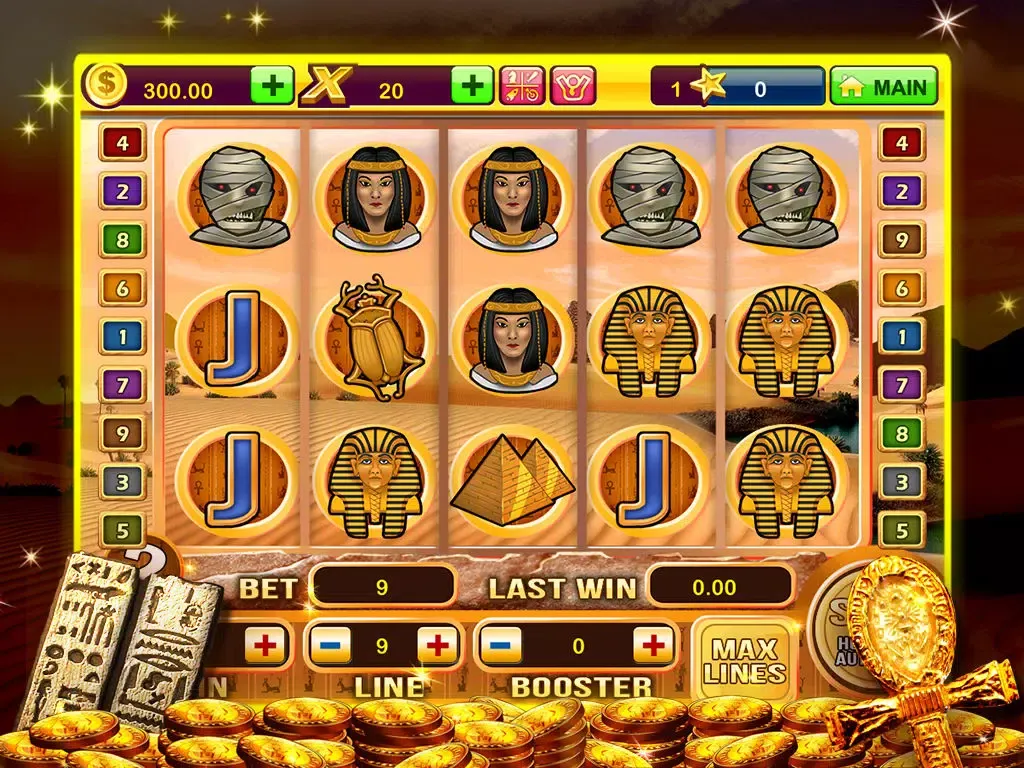 A Pharaoh's Gold Las Vegas Progressive Casino Slots iPad  スクリーンショット