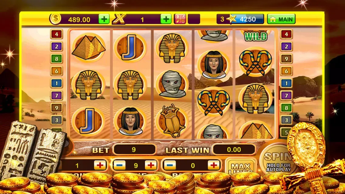 A Pharaoh's Gold Las Vegas Progressive Casino Slots スクリーンショット