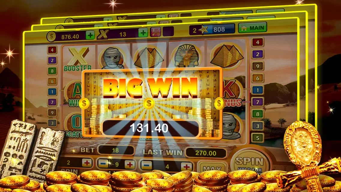 A Pharaoh's Gold Las Vegas Progressive Casino Slots スクリーンショット