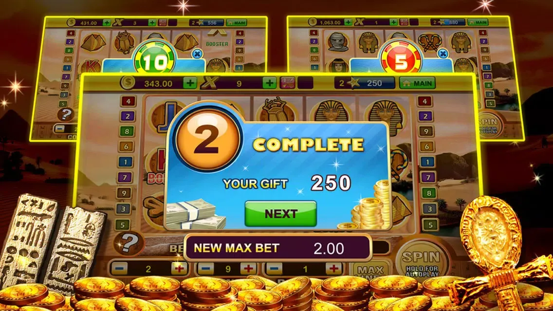 A Pharaoh's Gold Las Vegas Progressive Casino Slots スクリーンショット