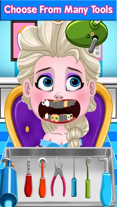 Capturas de tela do Dentist Princess Teeth Care