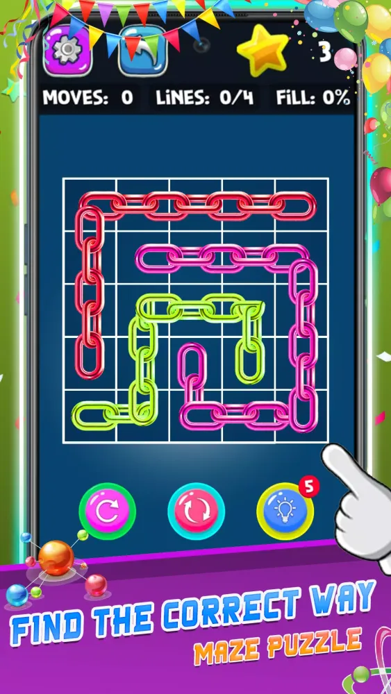 Capturas de tela do Dot Knot