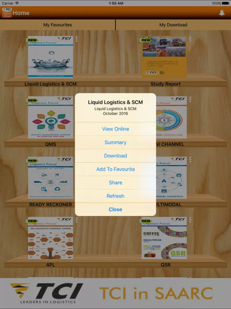 ภาพหน้าจอของ Logistics Focus iPad 