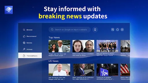 ภาพหน้าจอของ Browser TV Web - BrowseHere