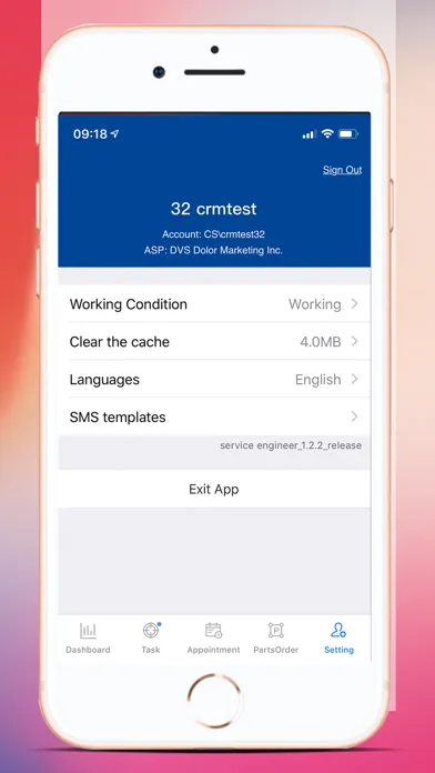 Electronic Service Screenshots