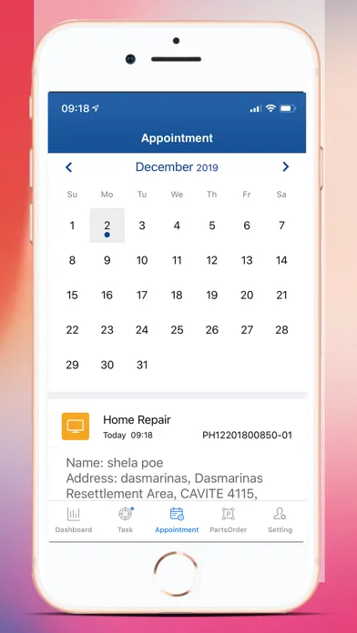 Electronic Service Screenshots