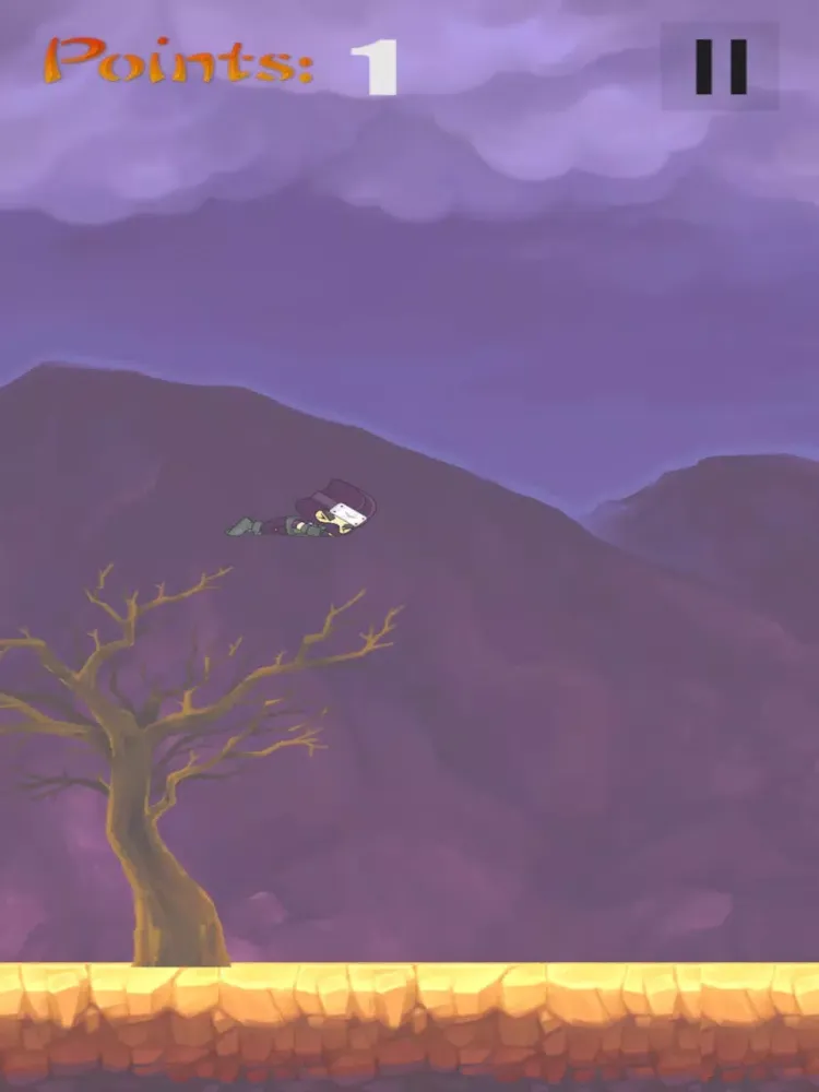 Tangkapan skrin Flappy Ninja - don't get hit iPad 