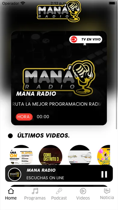 Maná Radio Screenshots