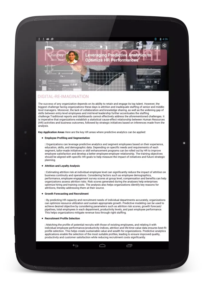 Скриншоты TCS Insights: Agile Business