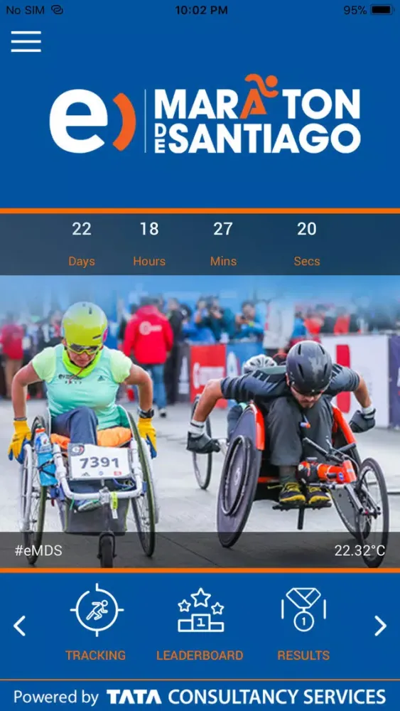 Tangkapan layar Entel Marathon Santiago