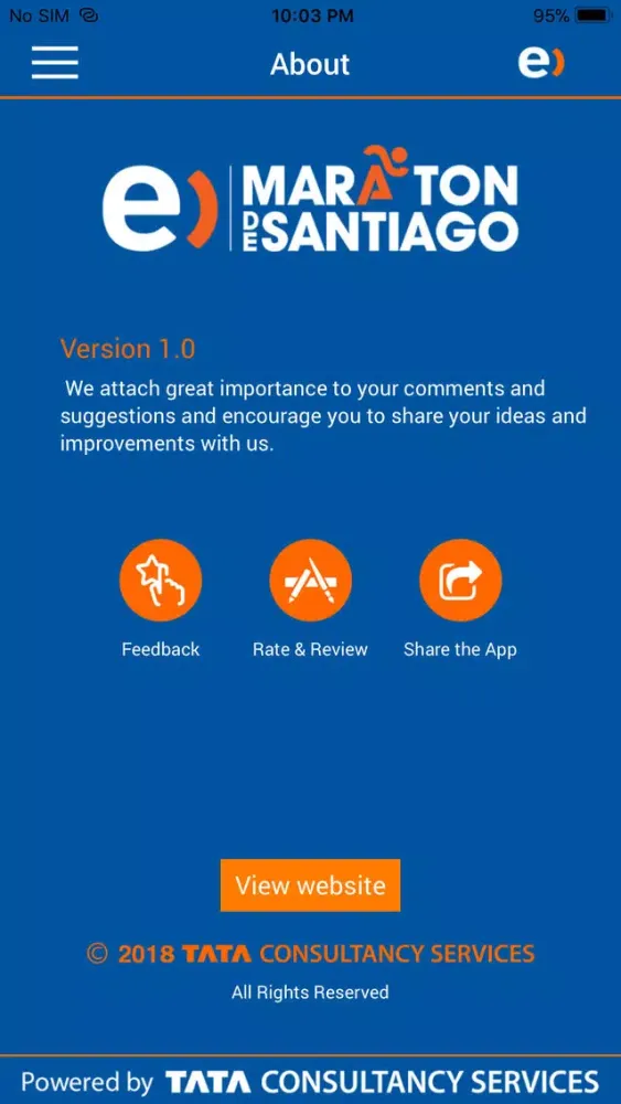 Tangkapan layar Entel Marathon Santiago