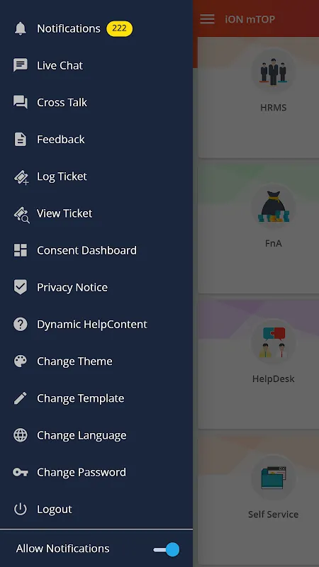 TCS iON mTOP Screenshots