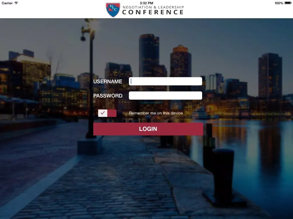 NEGOTIATION & LEADERSHIP CONFERENCE 2016 iPad  Screenshots