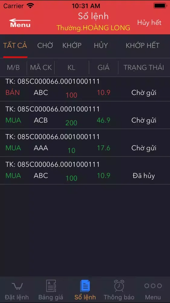 Zrzuty ekranu TCSC Mtrade