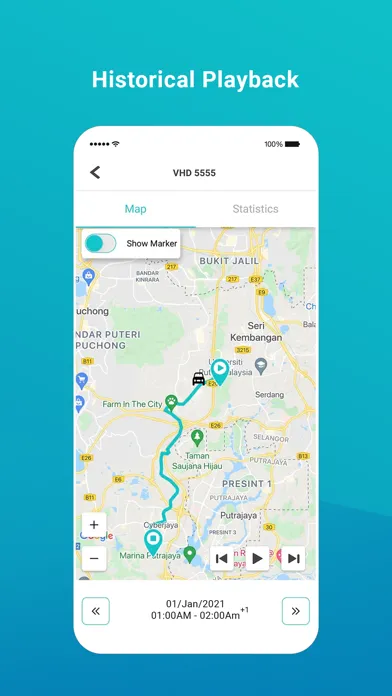 Capturas de tela do GoGPS Malaysia