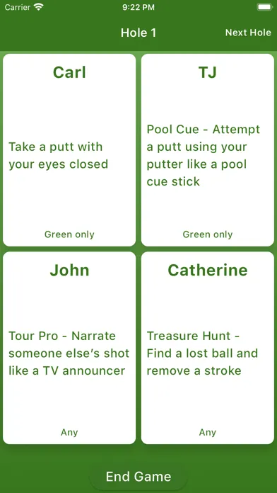Tangkapan layar GolfGambit