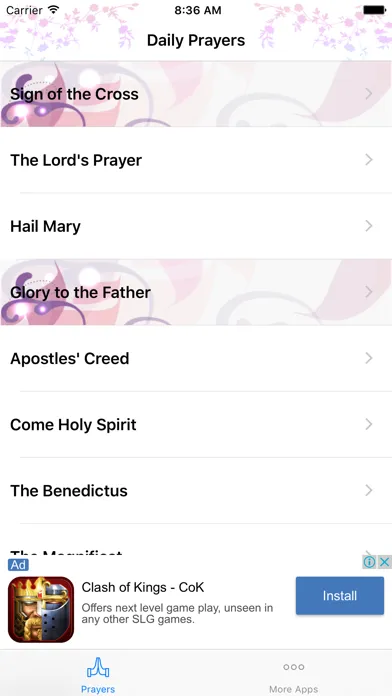 Capturas de tela do My Daily Prayers