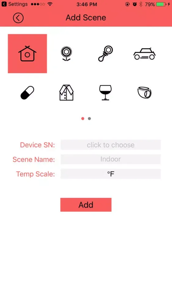 Capturas de tela do smart thermo-hygrometer