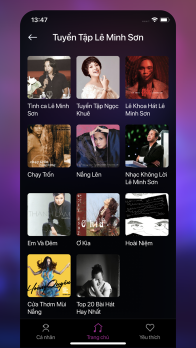 Tangkapan skrin MCM Music