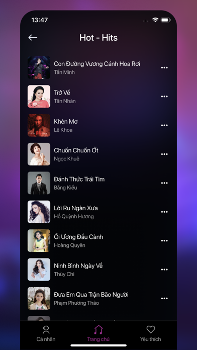 Tangkapan skrin MCM Music