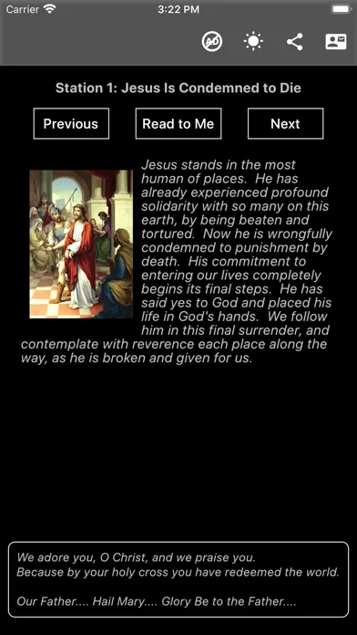 ภาพหน้าจอของ My Stations of the Cross