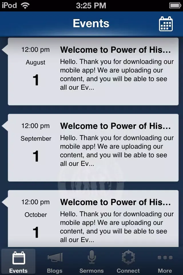 Power of His Presence Ministries應用截圖