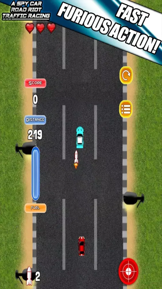 Captures d'écran de A Spy Car Road Riot Traffic Racing Game
