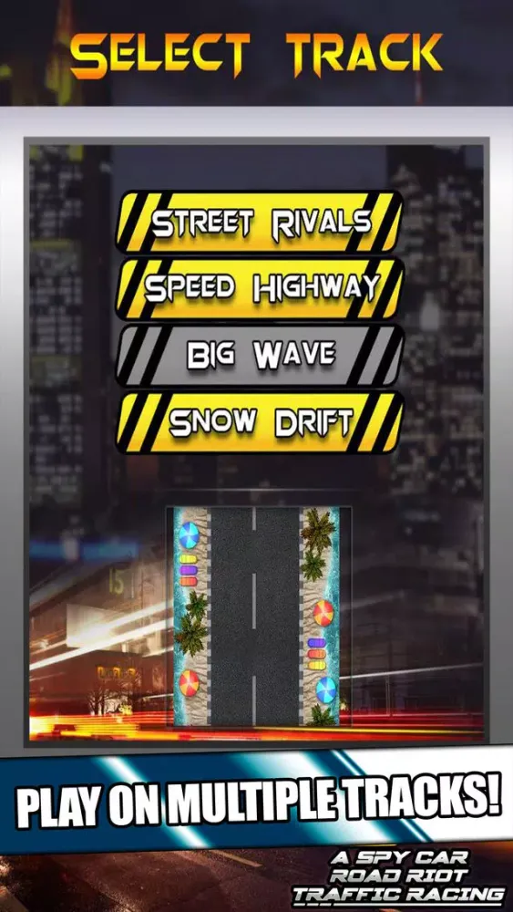Captures d'écran de A Spy Car Road Riot Traffic Racing Game
