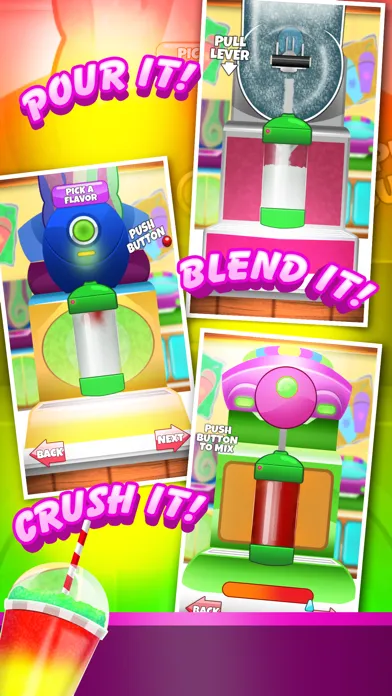 ` A Slushie Frozen Food Ice Candy Soda Dessert Drink Maker Games应用截图