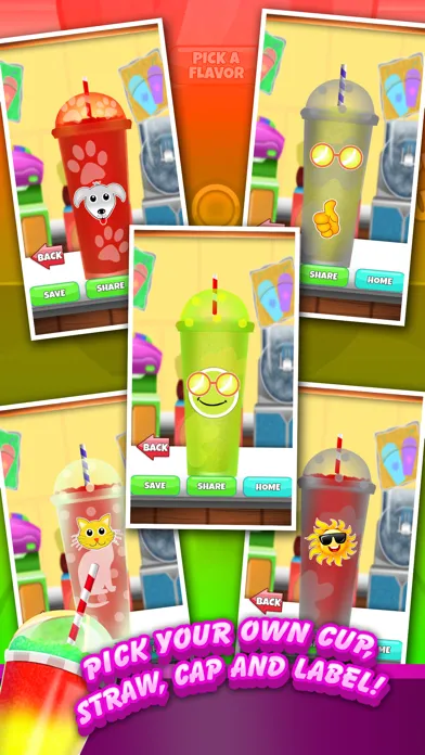 ` A Slushie Frozen Food Ice Candy Soda Dessert Drink Maker Games应用截图