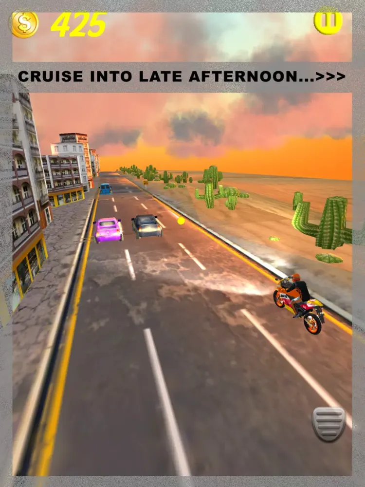 A 3D Motorcycle Action Traffic Racer - Motorbike Fury Race Simulator Racing Game Free iPad Screenshots
