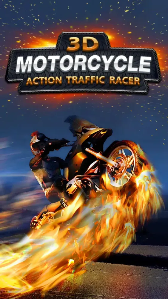 A 3D Motorcycle Action Traffic Racer - Motorbike Fury Race Simulator Racing Game Free Screenshots
