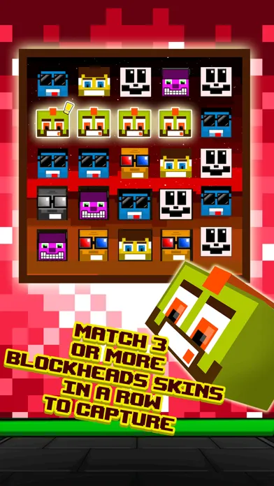 Zrzuty ekranu Action Craft Mini Blockheads Match 3 Skins Survival Game