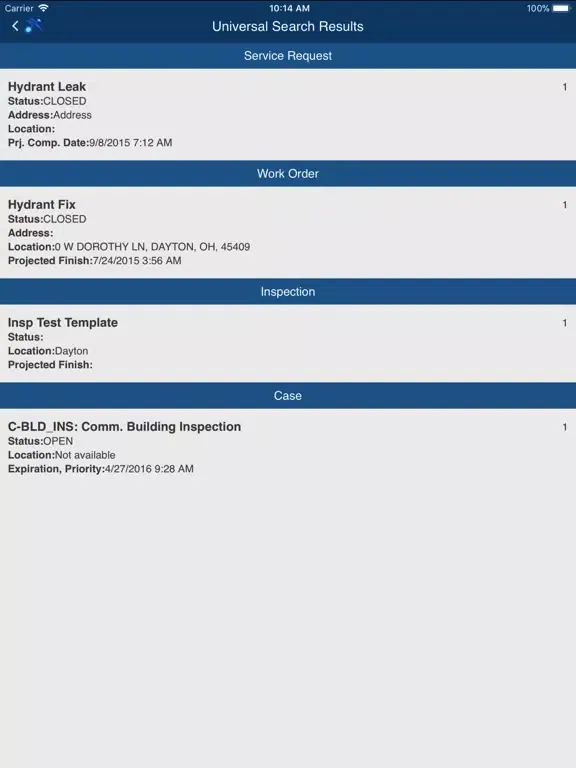 Скриншоты Freeance Mobile for Cityworks iPad 