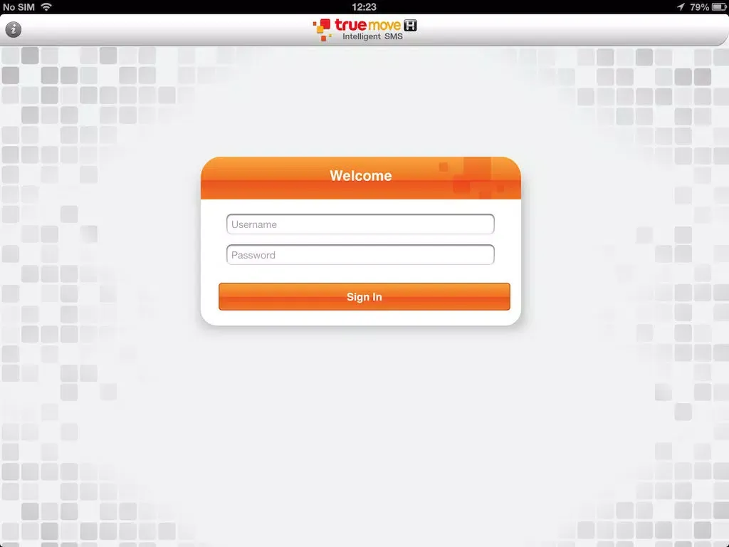 ภาพหน้าจอของ IBSMS by TrueMove H iPad 