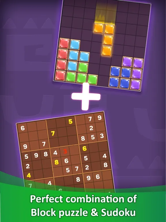ภาพหน้าจอของ Gemoku: Block Puzzle + Sudoku iPad 