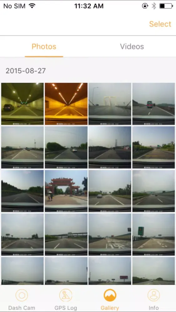 ภาพหน้าจอของ Gator Dash Cam