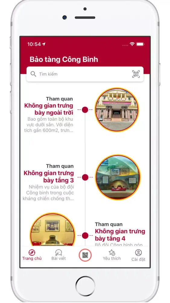 Capturas de tela do Cong Binh Museum