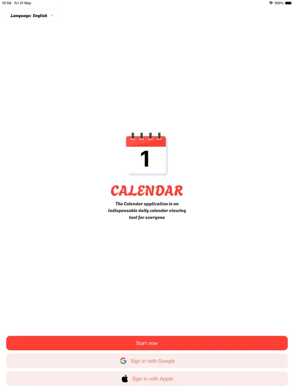 Zrzuty ekranu My Calendar Global iPad 