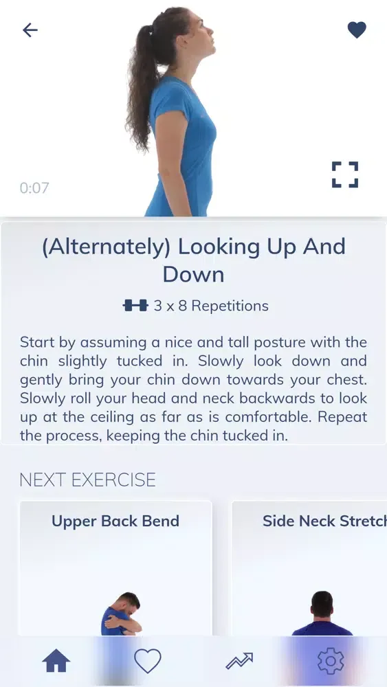 Скриншоты One Neck Pain Exercise Workout
