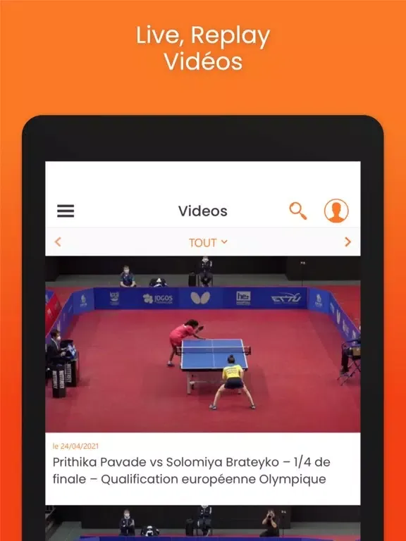 تصاویر Tennis de Table.com iPad 