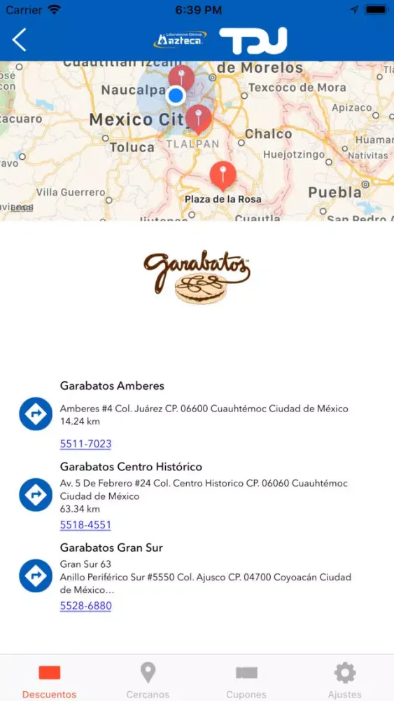 Capturas de tela do TDU LabAzteca